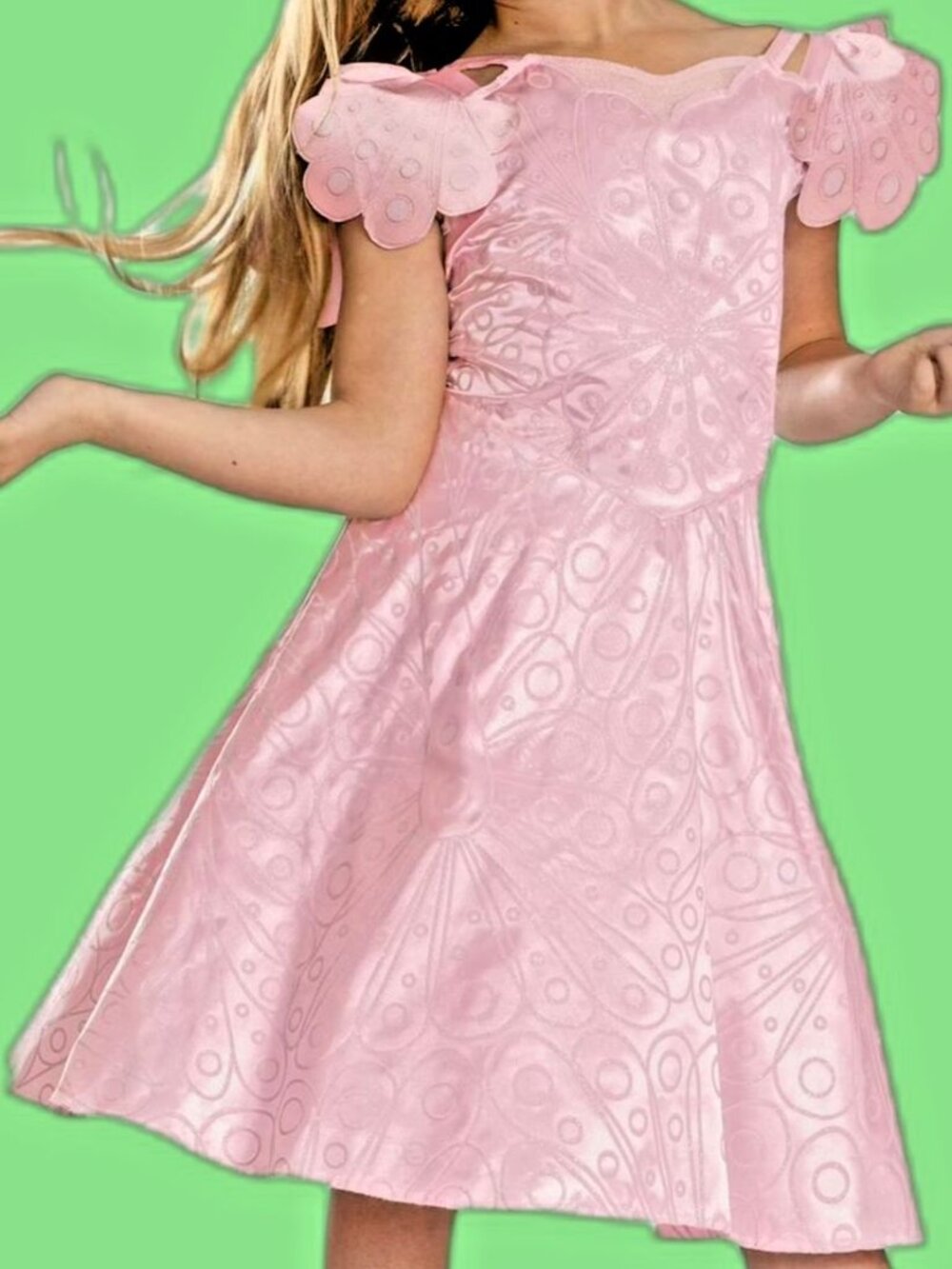 NWT Wicked Movie Glinda Dancing Through Life Pink Dress Girls Small 6-6X